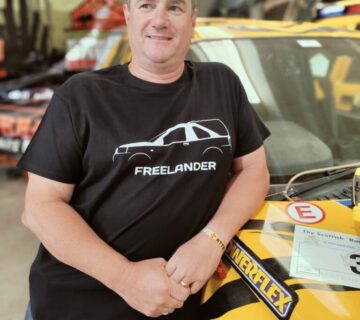 Nigel is team chef but also training to co-drive